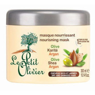 Le Petit Olivier Oliva, bambucké máslo a arganový olej Nourishing Mask ( suché a poškozené vlasy ) - Vyživující maska 300 ml pro ženy