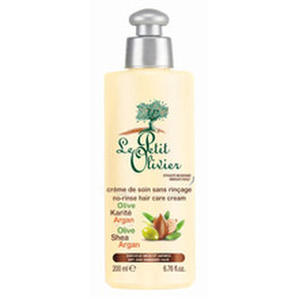 Le Petit Olivier Oliva, bambucké máslo a arganový olej No-rinse Hair Care Cream - Bezoplachový pečující krém na vlasy 200 ml pro ženy