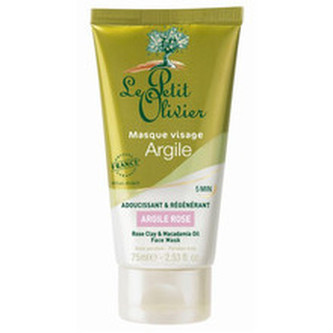 Le Petit Olivier Růžový jíl a makadamový olej Face Mask - Pleťová maska 75 ml pro ženy