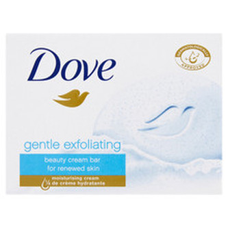 Dove Gentle Exfoliating Beauty Cream Bar - Tuhé mýdlo s peelingovými částečkami 200. ml pro ženy