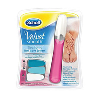 Scholl Velvet Smooth Electronic Nail Care System - Elektrický pilník na nehty růžový pro ženy