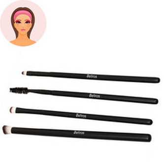 Sefiros Black & White Smoky Eyes Brush Pack ( 4 ks ) - Sada štětců pro kouřové líčení pro ženy