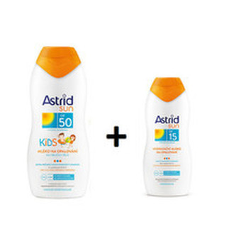 Astrid SUN Dětské mléko na opalování OF 50 a Hydratační mléko na opalování OF 15  300 ml unisex