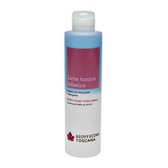 Biofficina Toscana Latte Tonico Bifasico ( Double-Phase Toner Cream ) - Dvoufázové tonizační mléko pro odstranění make-upu 200 ml pro ženy