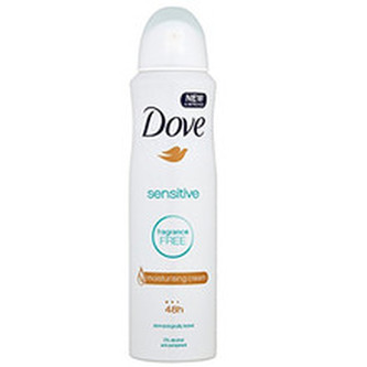 Dove Sensitive Deospray - Antiperspirant ve spreji 150 ml pro ženy