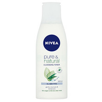 Nivea Pure&Natural Cleansing Toner - Čisticí pleťová voda 200 ml pro ženy
