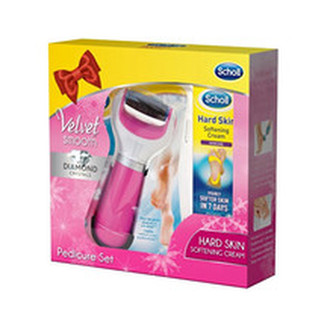 Scholl Velvet Smooth Pink Set - Dárková sada péče o nohy pro ženy