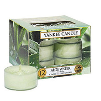 Yankee Candle Aloe Water Candle ( voda aloe ) - Aromatické čajové svíčky ( 12 ks ) 9. ml unisex