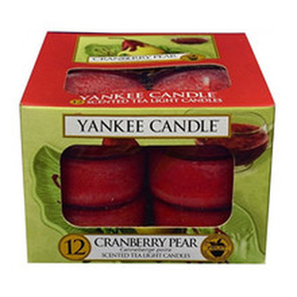 Yankee Candle Cranberry Pear Candle ( brusinka a hruška ) - Aromatické čajové svíčky ( 12 ks ) 9. ml unisex