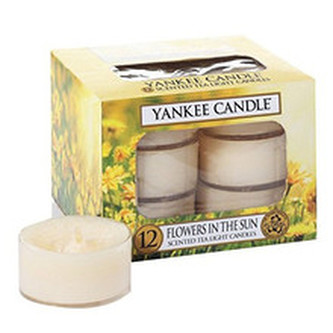 Yankee Candle Flowers In The Sun Candle ( květiny na slunci ) - Aromatické čajové svíčky ( 12 ks ) 9. ml unisex