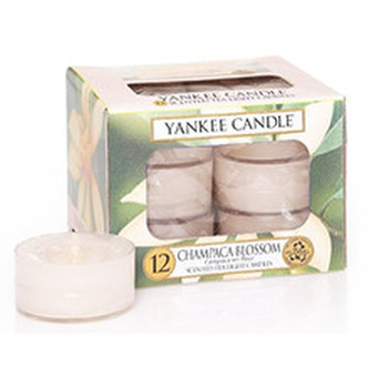 Yankee Candle Champaca Blossom Candle ( květ šampaňského ) - Aromatické čajové svíčky ( 12 ks ) 9. ml unisex