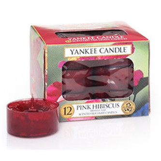 Yankee Candle Pink Hibiscus Candle ( růžový ibišek ) - Aromatické čajové svíčky ( 12 ks ) 9. ml unisex