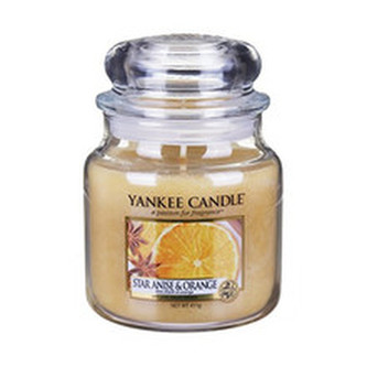 Yankee Candle Star Anise & Orange Candle ( badyán a pomeranč ) - Vonná svíčka 411. ml unisex