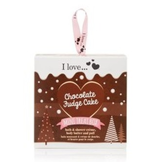 I Love Mini Treat Box Chocolate Fudge Cake - Dárková sada pro ženy