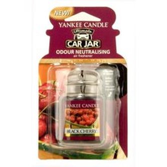 Yankee Candle Black Cherry Ultimate Car Jar ( zralé třešně ) - Luxusní visačka do auta unisex