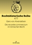 Die res Extra Commercium Im Roemischen Recht