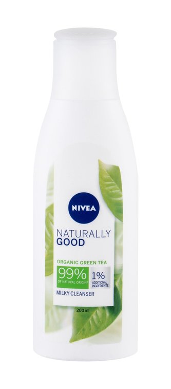 Nivea Naturally Good Čisticí mléko Green Tea 200 ml pro ženy