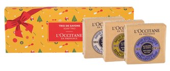 L´Occitane Shea Butter jemné mýdlo 100 g + jemné mýdlo Verveine 100 g + jemné mýdlo Lavender 100 g