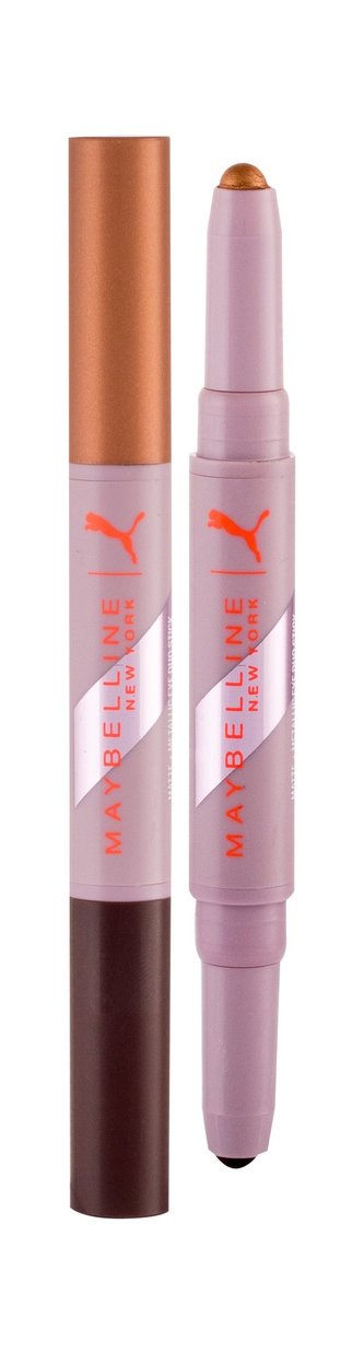 Maybelline Puma X Maybelline Oční stín Matte + Metallic Eye Duo Stick 1,65 g 05 Heat + Flash pro ženy