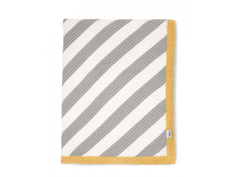 Pletená deka pruhy diagonální