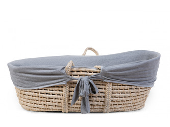 Potah do košíku na miminko Jersey Grey