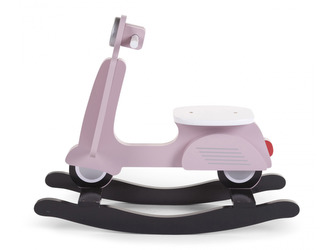 Houpací skútr dřevěný Pink Black