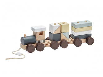 Vlak z kostek Neo dřevěný