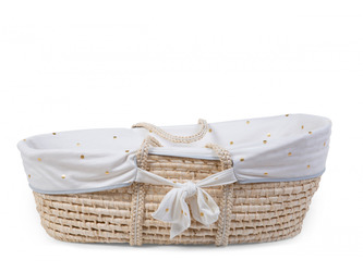 Potah do košíku na miminko Gold Dots