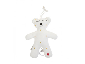 Medvídek s hudebním boxem Jersey Gold Dots