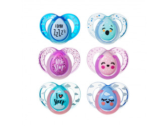 Šidítko Tommee Tippee C2N pro kluky night 6-18m 2 ks