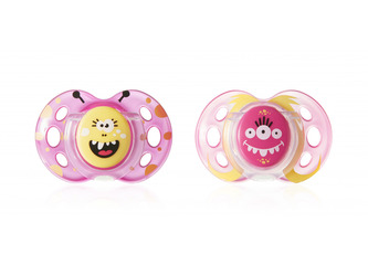 Šidítko C2N silikon Fun Girl 2ks 18-36m