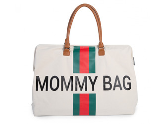 Přebalovací taška Mommy Bag Off White / Green Red
