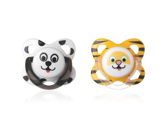 Šidítko s obrázky, orthodontic, latex, 2ks 6-12m