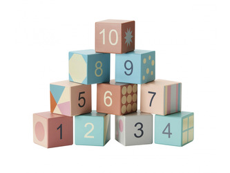 Kostky dřevěné Edvin 10 ks