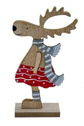 Dřevěný sobík - holka