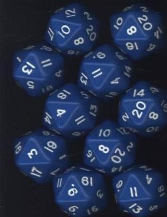 Numbers 1- 20, 10 Dice