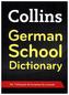 Collins German School Dictionary