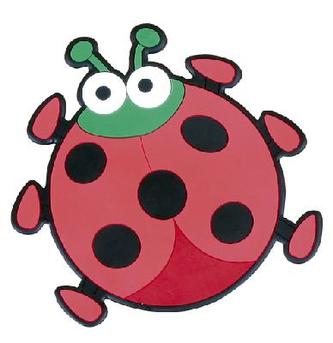 Kuchyňská podložka - beruška červená - 10x10 cm