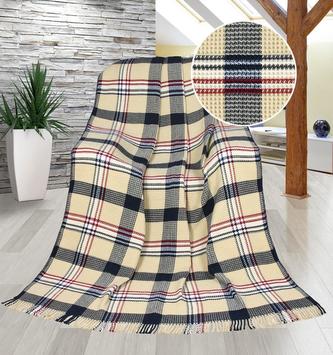 ZORA - kostka béžovomodrá - 150x200 cm