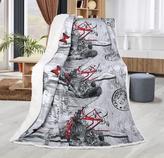 Přikrývka ABELA - romantika/šedý beránek - 150x200