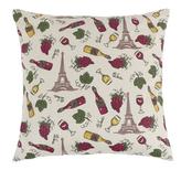 Povláček DANA - bordové víno - 40x40 cm