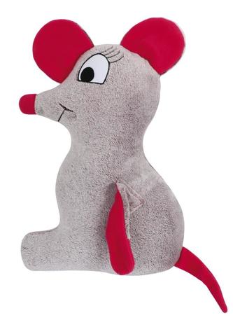 Tvarovaný polštářek - myška - cca 32x52 cm