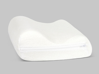 Polštář anatomický - Froté, bílá - 45x30 cm