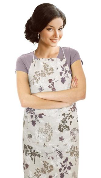 Kuchyňská zástěra IVO - kapradí - zástěra 67x84 cm