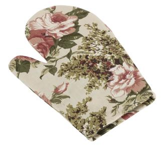 Kuchyňská chňapka - starorůžová růže - chňapka 28x18 cm