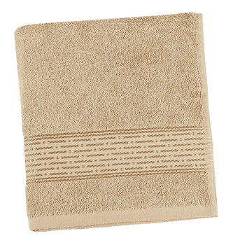Froté ručník a osuška kolekce Proužek - tm. béžová - Osuška 70x140 cm