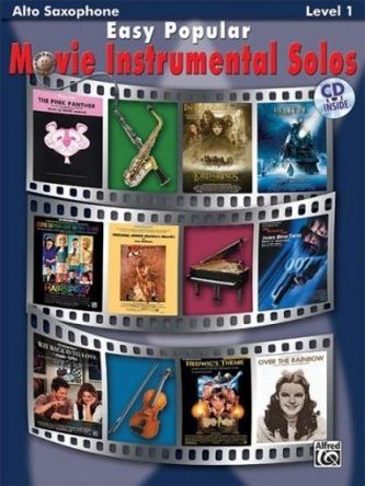 Easy Popular Movie Instrumental Solos, w. Audio-CD, for Alto Saxophone