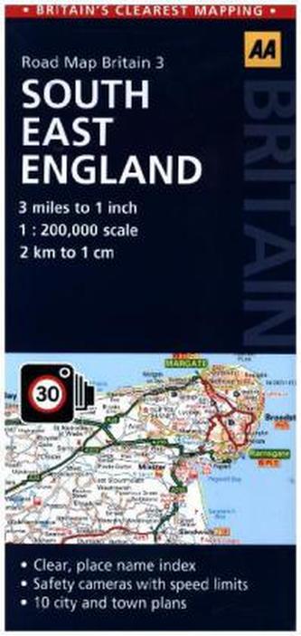 AA Road Map Britain South East England