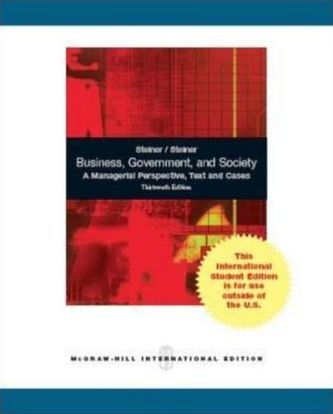 Business, Government and Society