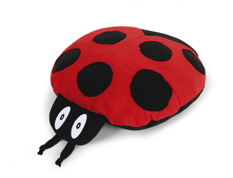 Tvarovaný polštářek beruška - beruška - cca 45x40 cm